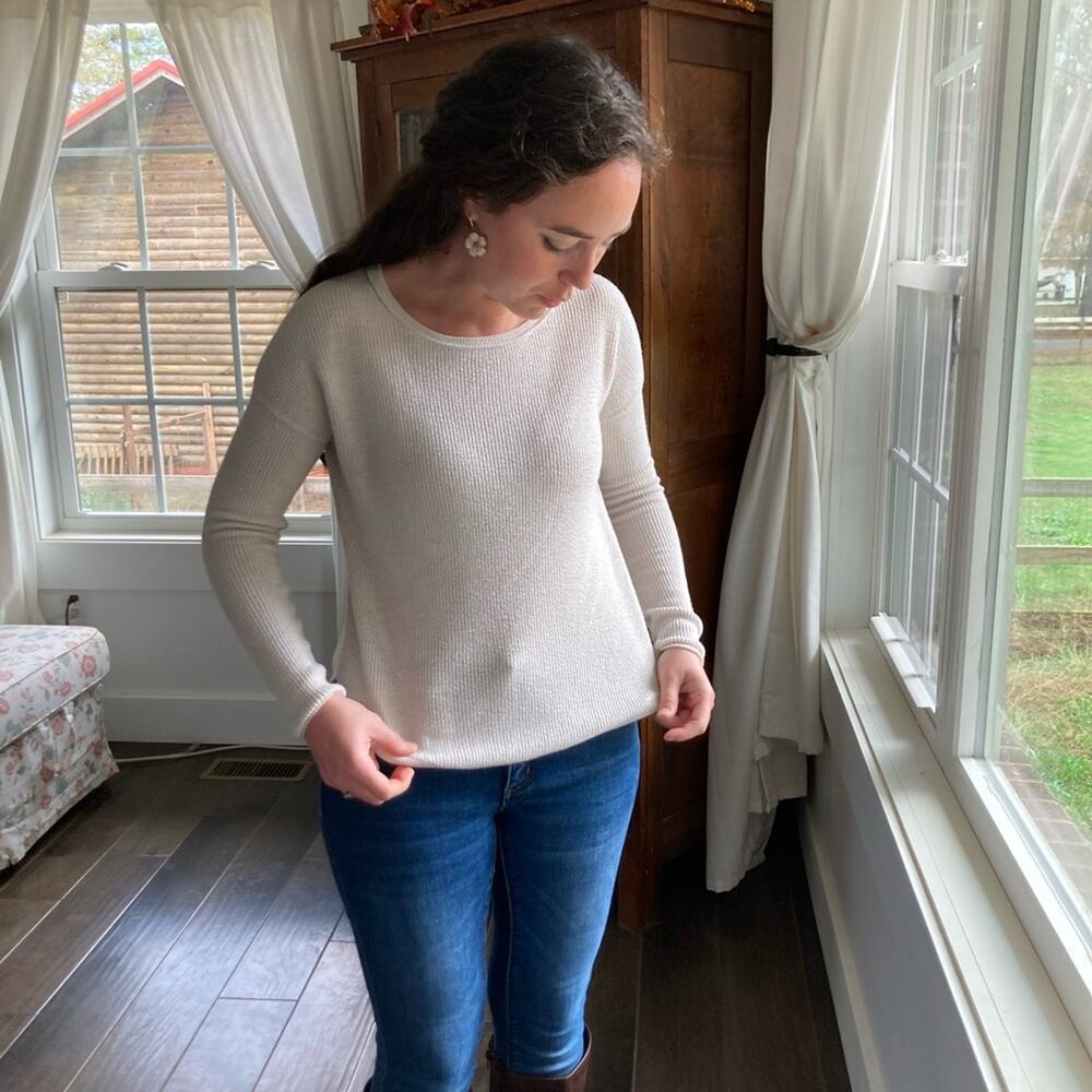Mossimo Oatmeal Colored Light Sweater, Size XS